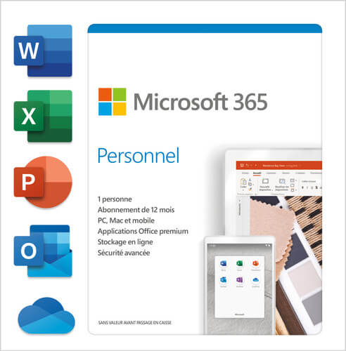 MICROSOFT OFFICE 365 PERSONAL FOR 1 USER (WORD,EXCEL,POWER POINT,ONE NOTE,OUTLOOK) Visit